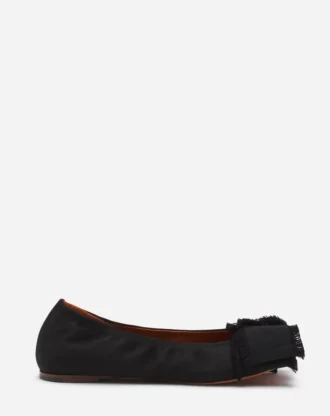 Ballerines à nœud en satin
