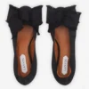 Ballerines à nœud en satin