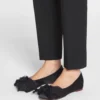 Ballerines à nœud en satin