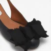 Ballerines à talons en cuir