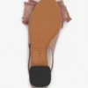 Ballerines à talons en cuir