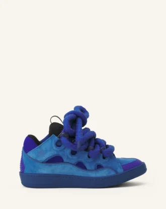 Baskets Curb en cuir avec lacets serpent
