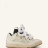 Baskets Curb en cuir avec lacets serpent