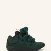 Baskets Curb en cuir avec lacets serpent