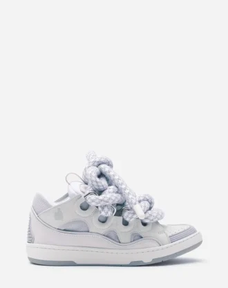 Baskets Curb en cuir avec lacets serpent