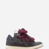 Baskets Curb en cuir avec lacets serpent
