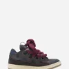Baskets Curb en cuir avec lacets serpent