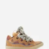 Baskets Curb en cuir avec lacets serpent