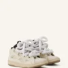 Baskets Curb en cuir avec lacets serpent