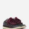 Baskets Curb en cuir avec lacets serpent