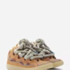Baskets Curb en cuir avec lacets serpent