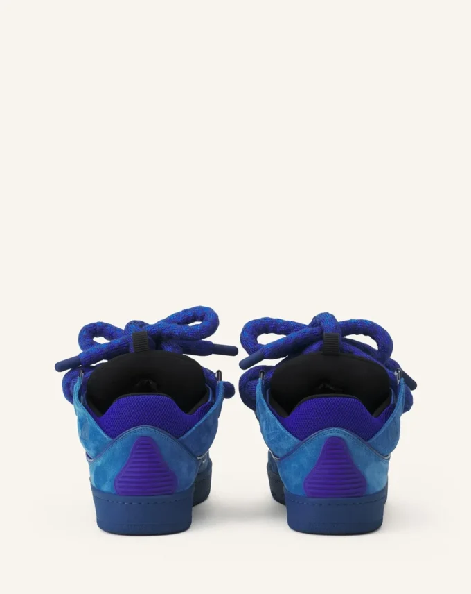 Baskets Curb en cuir avec lacets serpent