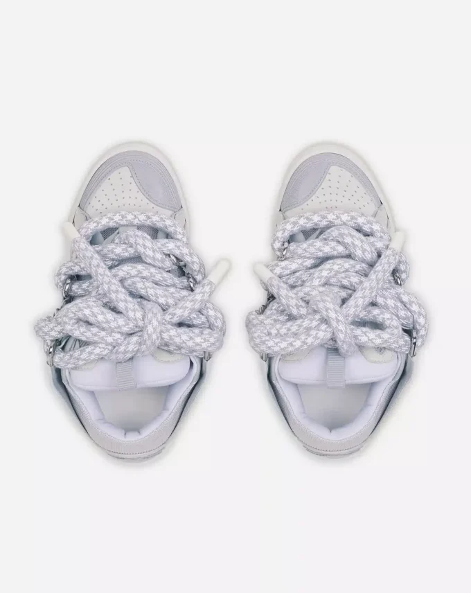 Baskets Curb en cuir avec lacets serpent