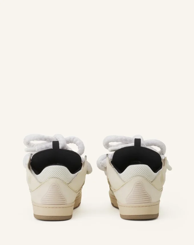 Baskets Curb en cuir avec lacets serpent