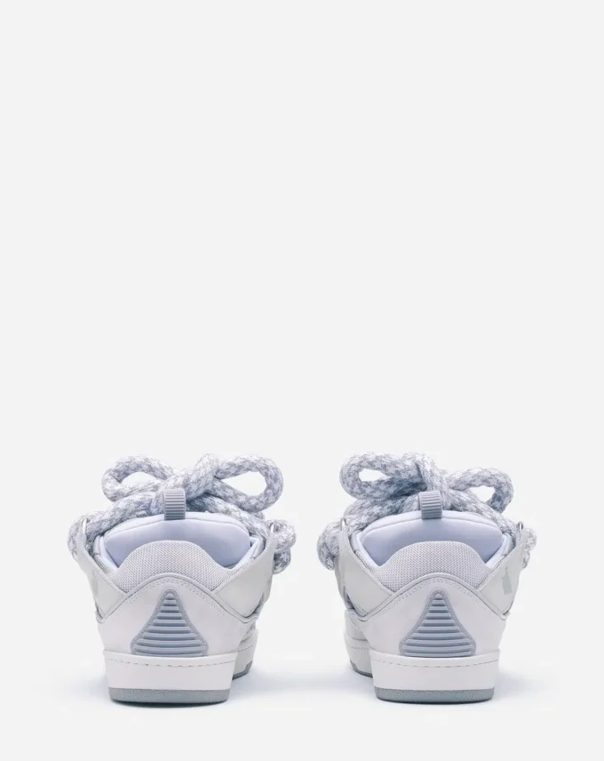Baskets Curb en cuir avec lacets serpent