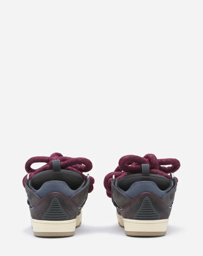 Baskets Curb en cuir avec lacets serpent