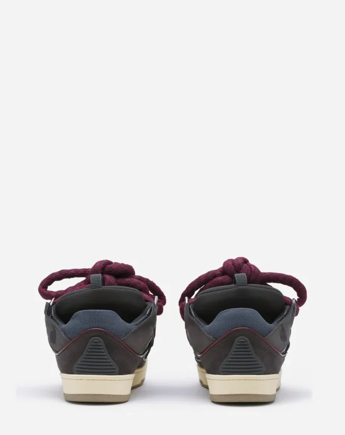 Baskets Curb en cuir avec lacets serpent
