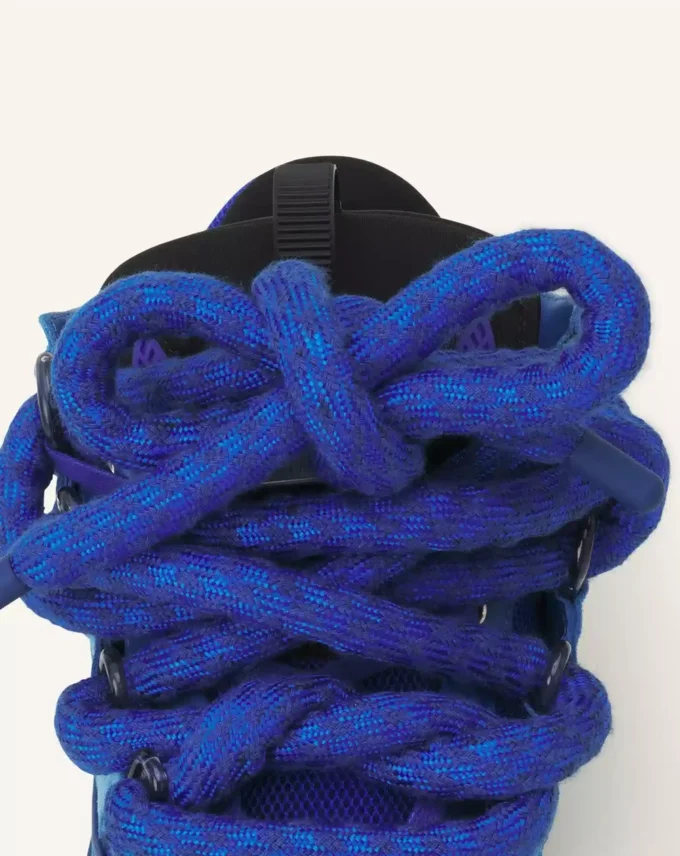 Baskets Curb en cuir avec lacets serpent