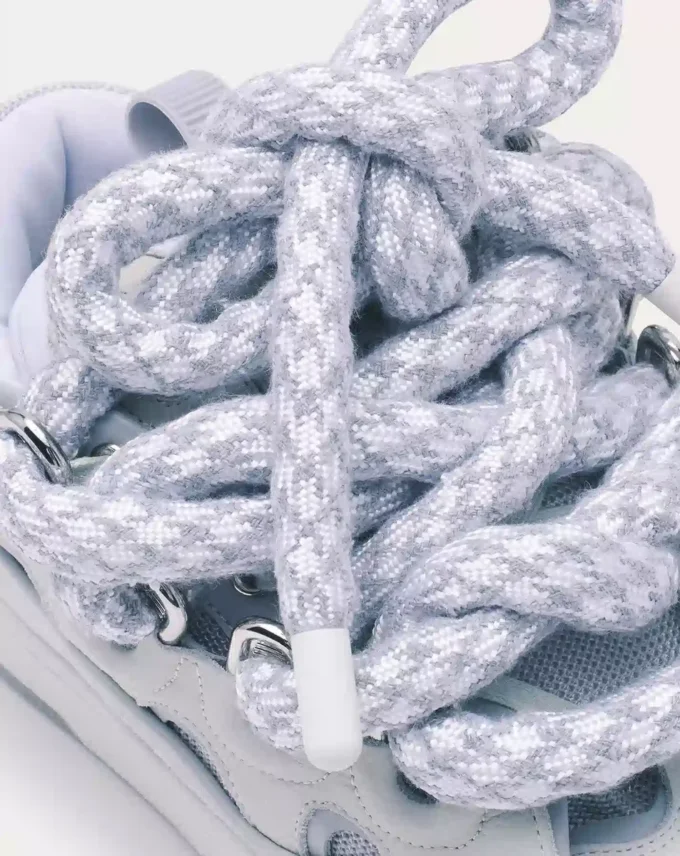 Baskets Curb en cuir avec lacets serpent