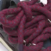 Baskets Curb en cuir avec lacets serpent