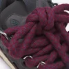 Baskets Curb en cuir avec lacets serpent