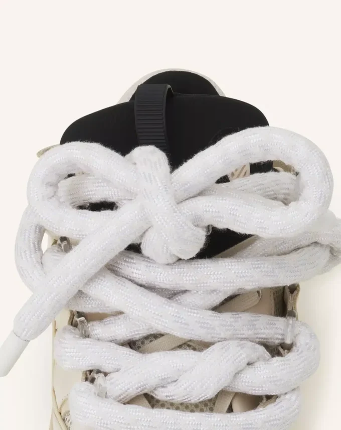Baskets Curb en cuir avec lacets serpent