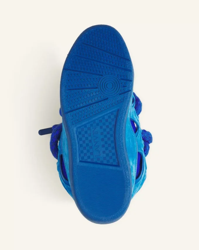Baskets Curb en cuir avec lacets serpent