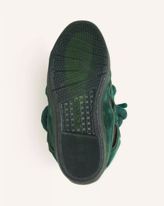 Baskets Curb en cuir avec lacets serpent