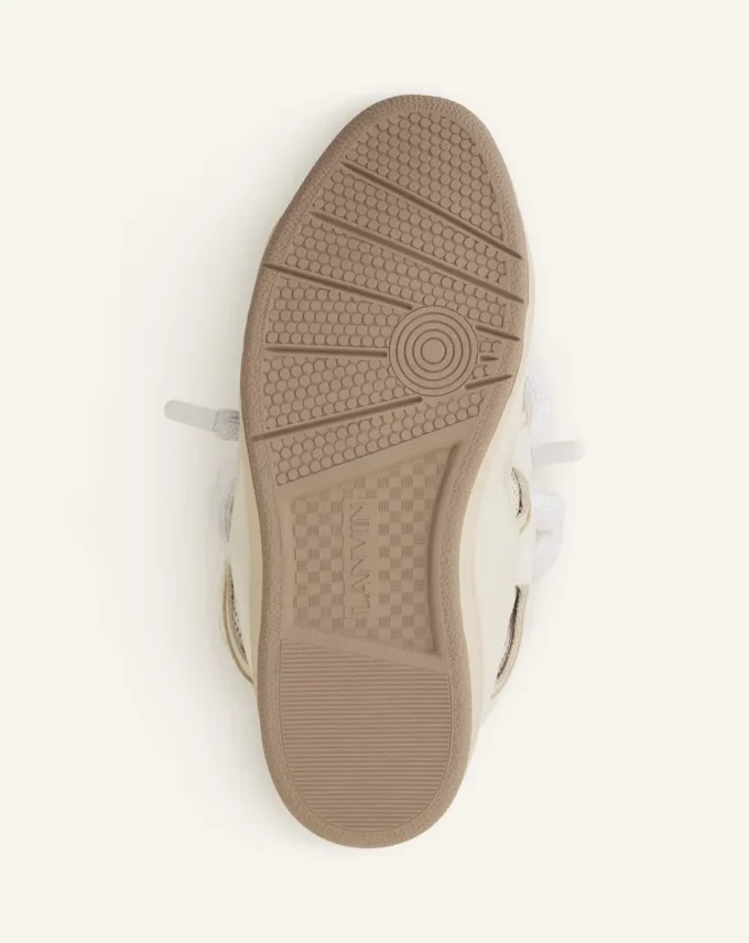 Baskets Curb en cuir avec lacets serpent