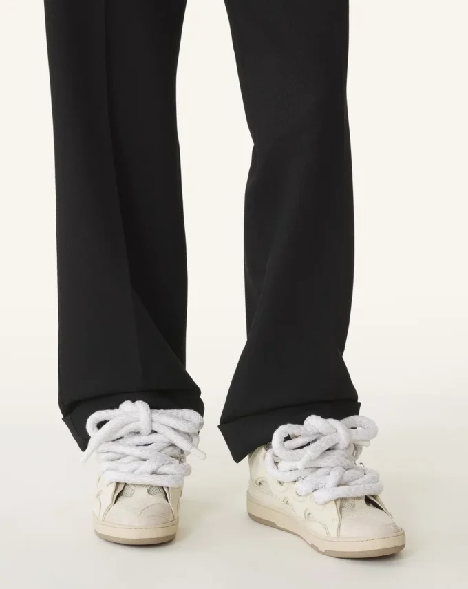 Baskets Curb en cuir avec lacets serpent