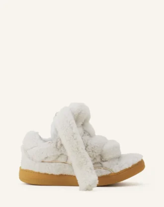 Baskets Curb en peau lainée
