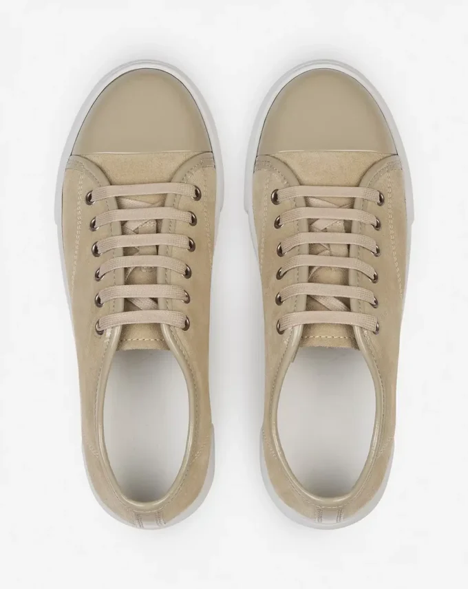 Baskets Dbb1 en daim et cuir verni