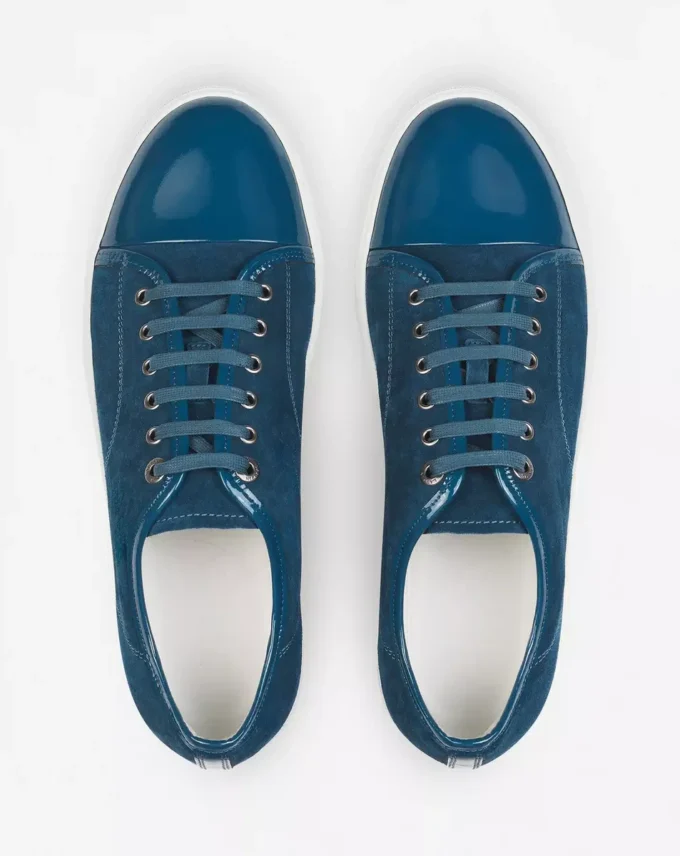 Baskets Dbb1 en daim et cuir verni