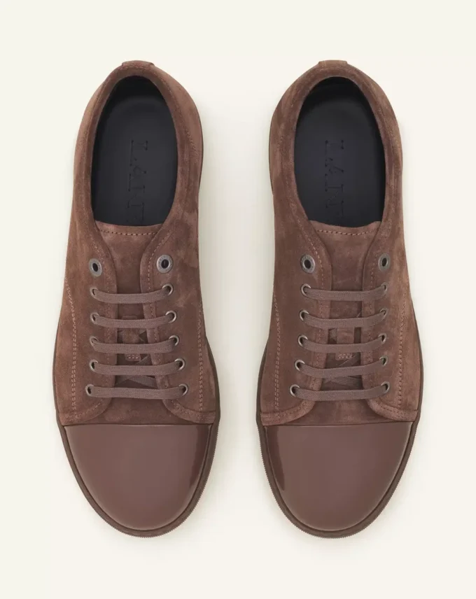 Baskets Dbb1 en daim et cuir verni