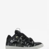 Baskets en cuir Curb avec paillettes