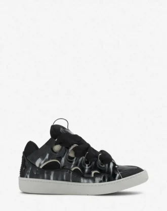 Baskets en cuir Curb avec paillettes