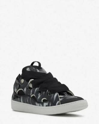 Baskets en cuir Curb avec paillettes
