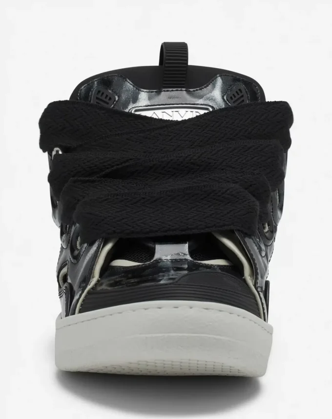 Baskets en cuir Curb avec paillettes