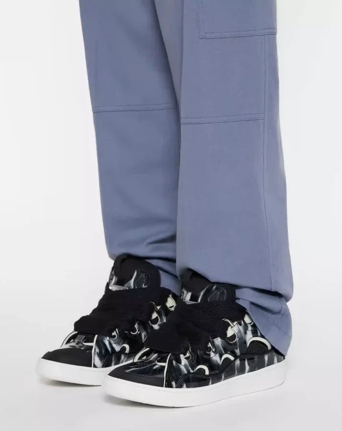 Baskets en cuir Curb avec paillettes