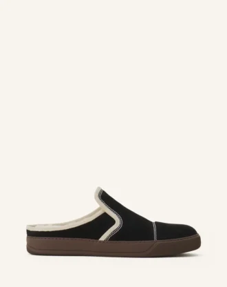 Baskets mules en daim Dbb1