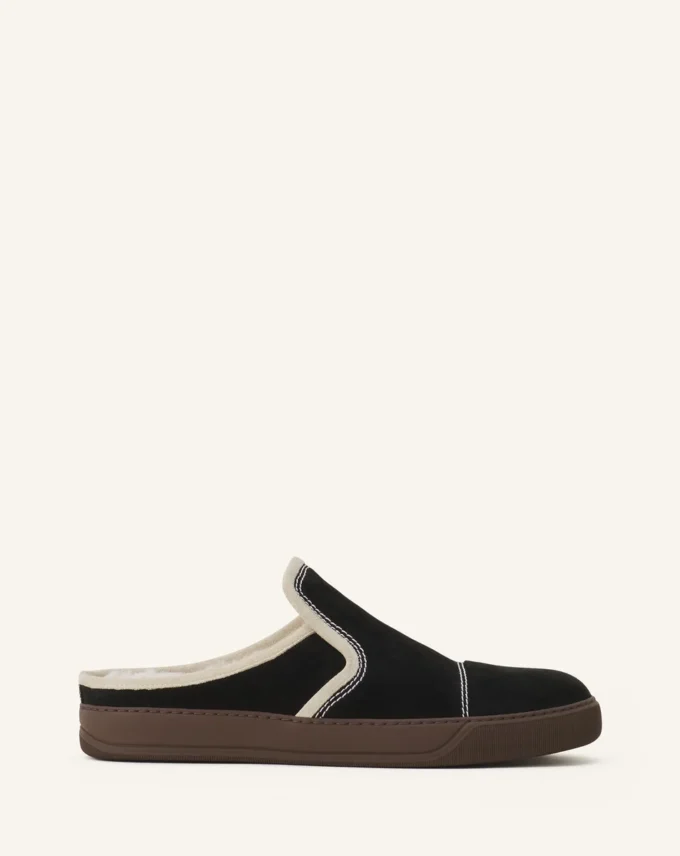 Baskets mules en daim Dbb1