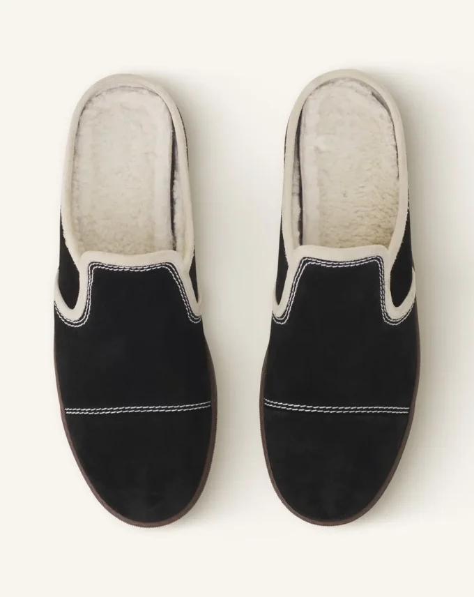 Baskets mules en daim Dbb1