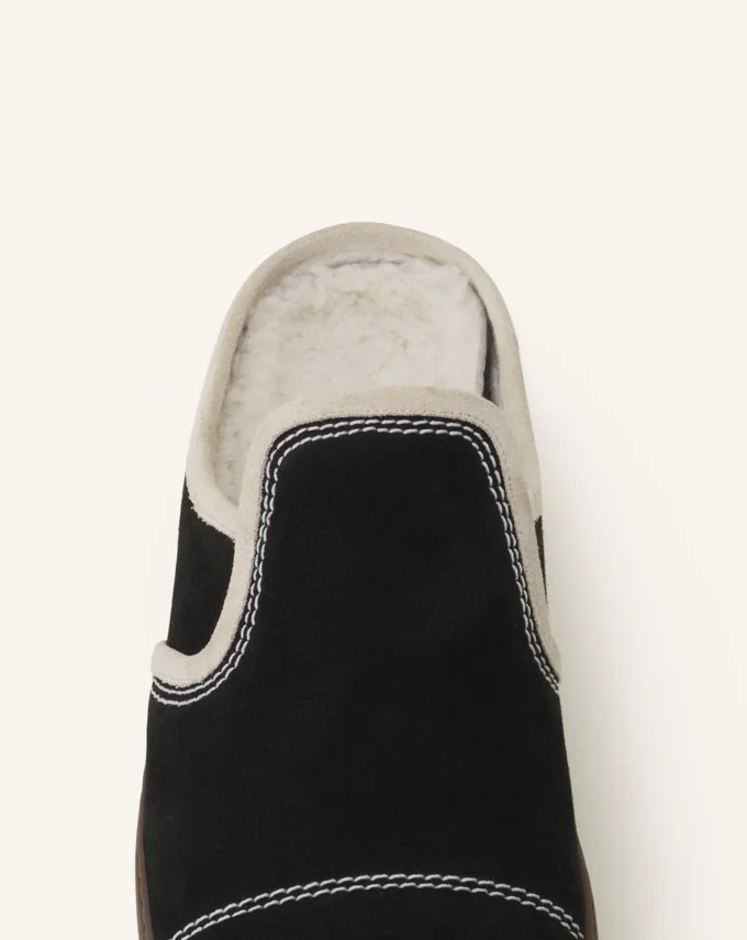 Baskets mules en daim Dbb1