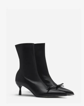 Bottines à nœud Lanvin en cuir