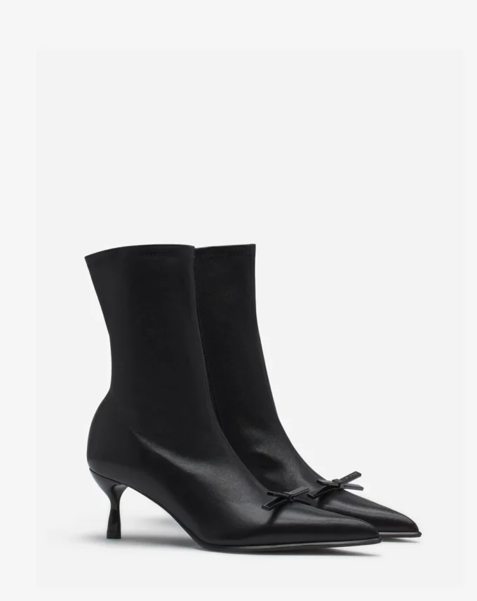 Bottines à nœud Lanvin en cuir