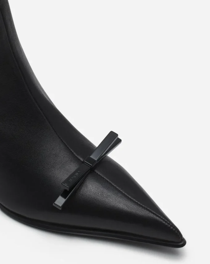 Bottines à nœud Lanvin en cuir