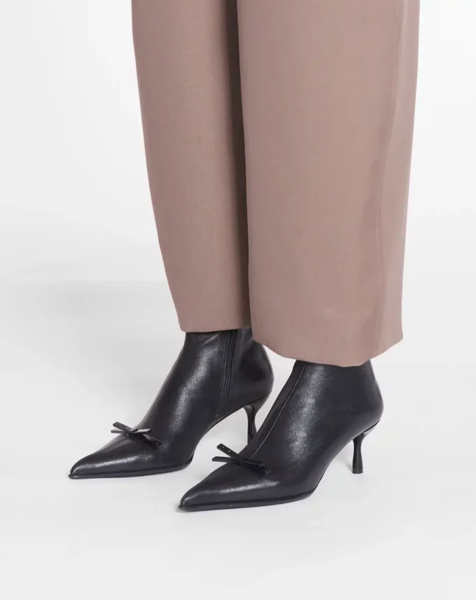 Bottines à nœud Lanvin en cuir