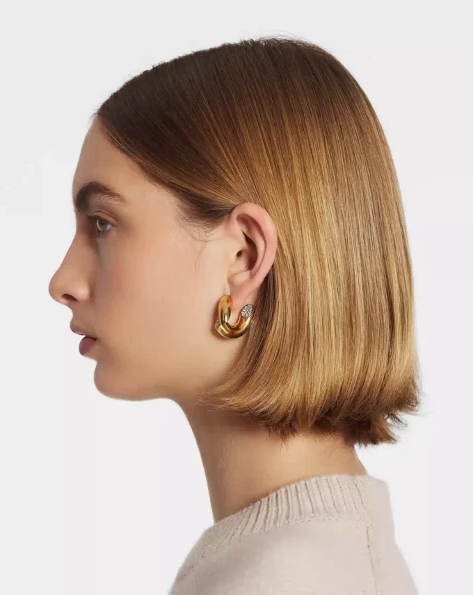 Boucles d&rsquo;oreilles Sequence by Lanvin en strass