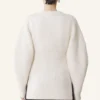 Cardigan côtelé en laine