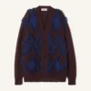 Cardigan oversize en jacquard